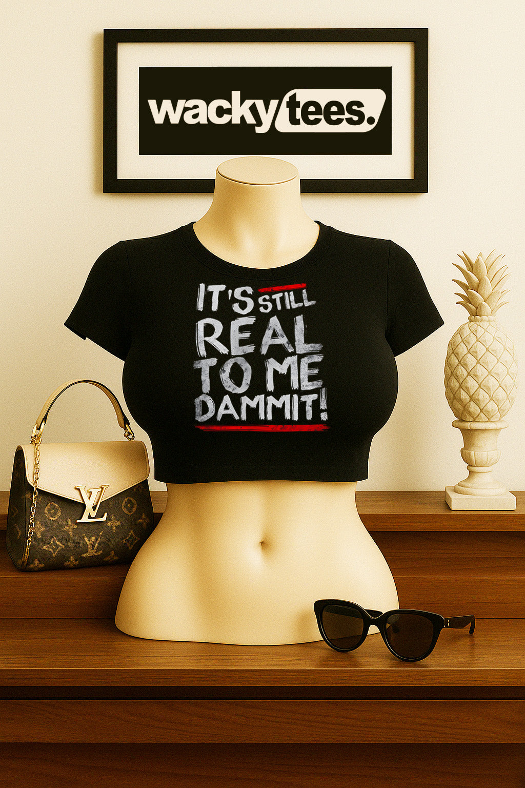 Its Still Real To Me Dammit Wrestling Sports Entertainment Graphic Tee Shirt