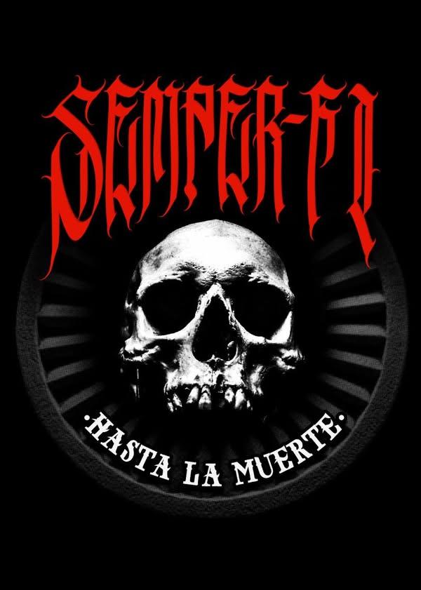 Semper Fi Hasta La Muerte 2.0 Women's T-Shirt by La Linea MEXUSMAR